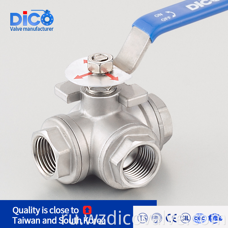 3 WAY BALL VALVE